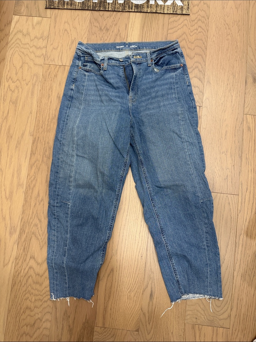 Old Navy Blue Women's Wide-Leg Denim Jeans